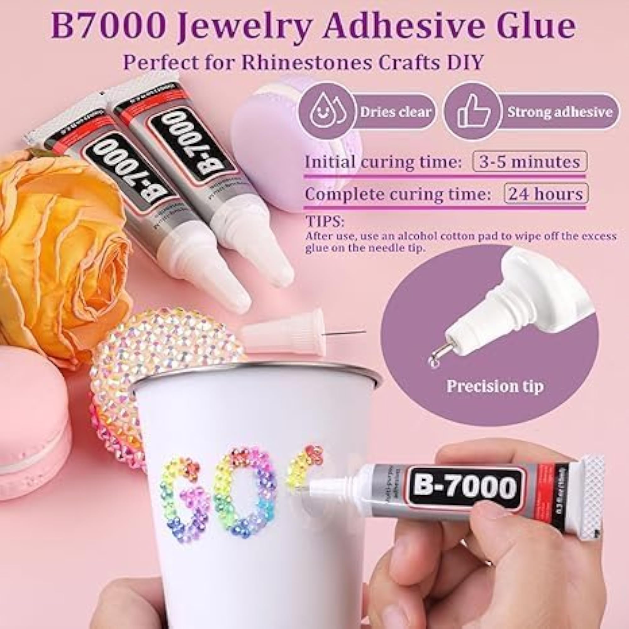 24000Pcs Resin Jelly Rhinestones Bedazzling Kit