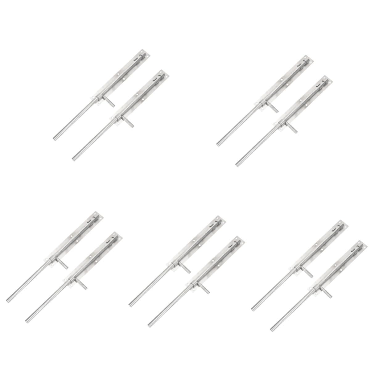 Loquet de portail coulissant anti-affaissement en acier inoxydable triple pêne dormant
