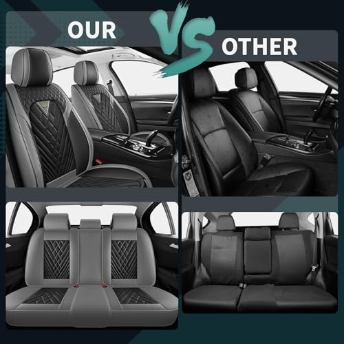 Image of Car Seat Covers for Chevy Impala 2000-2020 Leather Full Set