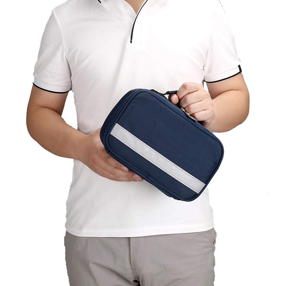 Kit di pronto soccorso Borsa isolante for insulina portatile impermeabile for piccole medicine for for casa, posto lavoro, auto, roulotte, viaggi, campeggio, escursionismo(Blue)