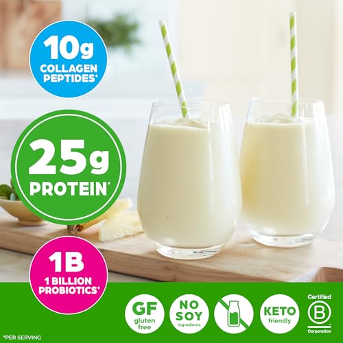 Orgain Organic 25g Protein + 10g Collagen Powder, Vanilla Bean, 1.6lb - image 6