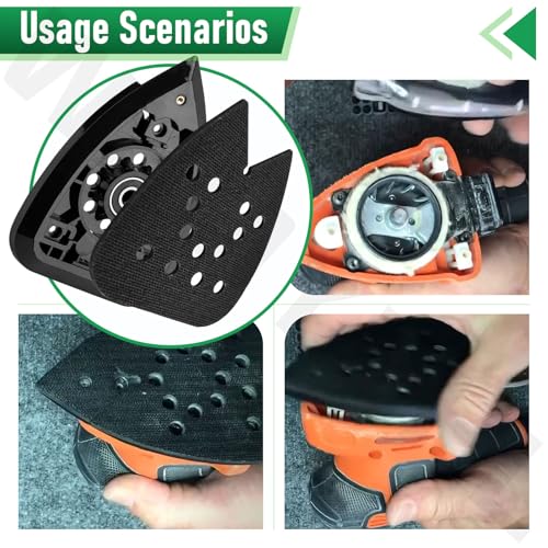 N886264 90604245 Sander Platen & 90602498 Sander Carrier for Black & Decker BDCMS20B BDCMS20C BDEMS600 - Thumbnail 6