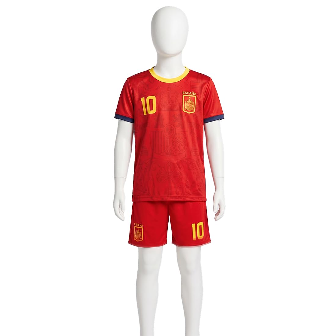 Conjunto de Deporte Camiseta y Pantalón Corto(4-14 Años，) de Fútbol - Equipación de Verano para Entrenamiento y Colegio
