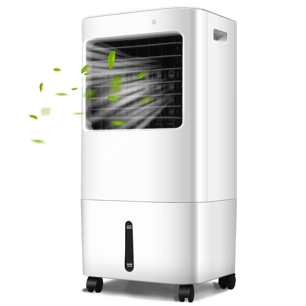 GOPLUS Rafraichisseur d’Air 4 en 1 avec Télécommande, Ventilateur Portable Mobile Sans Évacuation, Réservoir d’Eau 20L, 4 Vitesse, Refroidissement, Purification, Minuterie 7,5H, Silencieux, Chambre