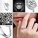 Winter.Z Womens Jewelry Circular Bead Square Ring Diamond Platinum Ring Wedding Size 9