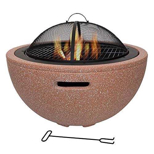 Round Fire Pit for Outdoor Cooking Camping Hiking Picnic