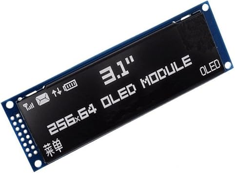 شاشة OLED 3.12 بوصة 256 x 64 25664 نقطة شاشة عرض وحدة LCD شاشة Lcm SSD1322 وحدة تحكم تدعم SPI