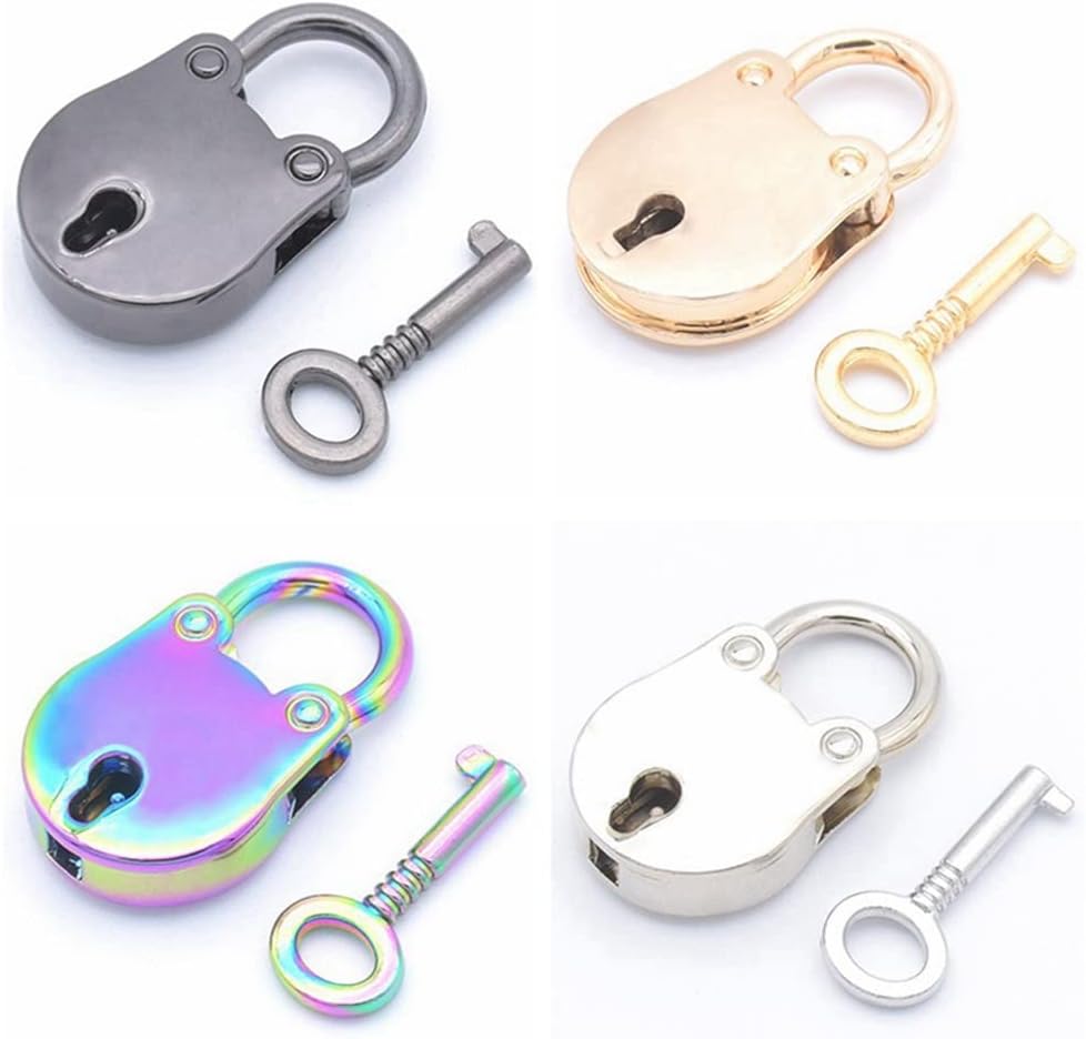 Lock,Padlocks, Vintage Antique Style Mini Bear Head Archaize Padlocks Key Lock with Keys