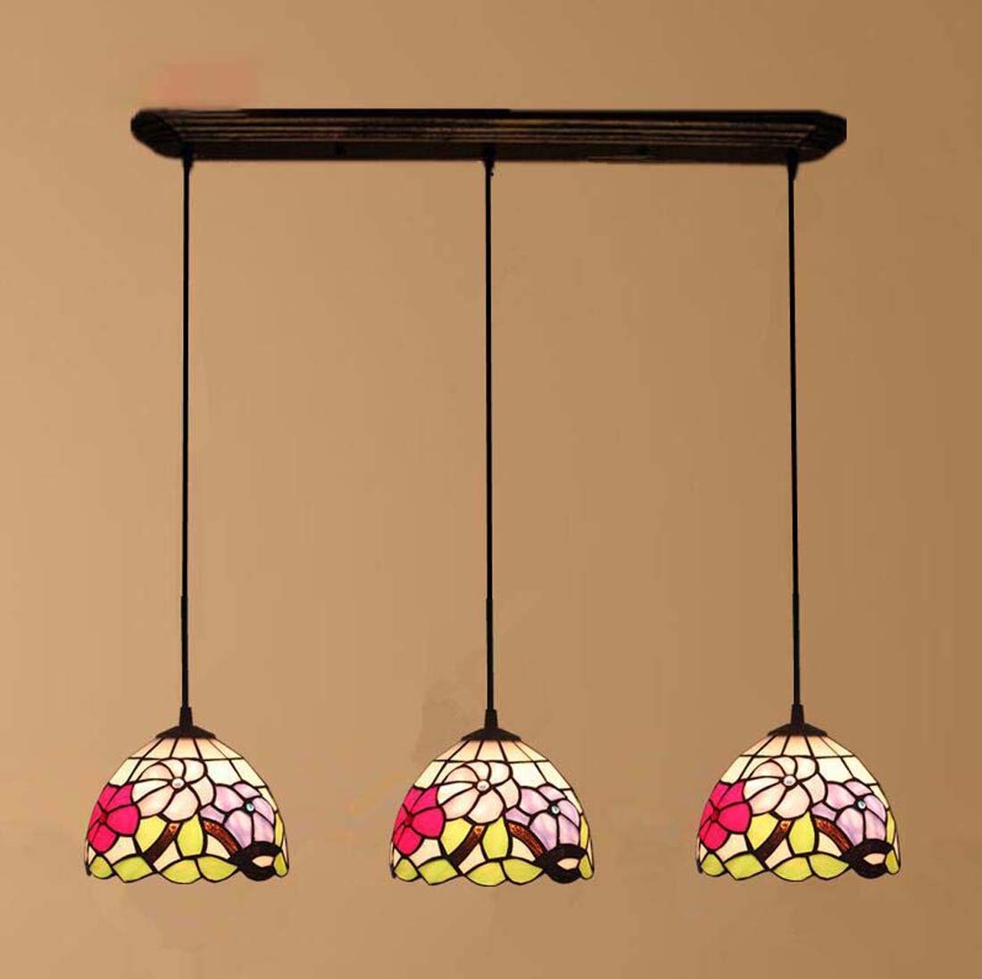 METTEOR Tiffany Style Chandeliers Pendant Hanging Light With 8 Inch Shade For Dining Room And Living Room (A3)