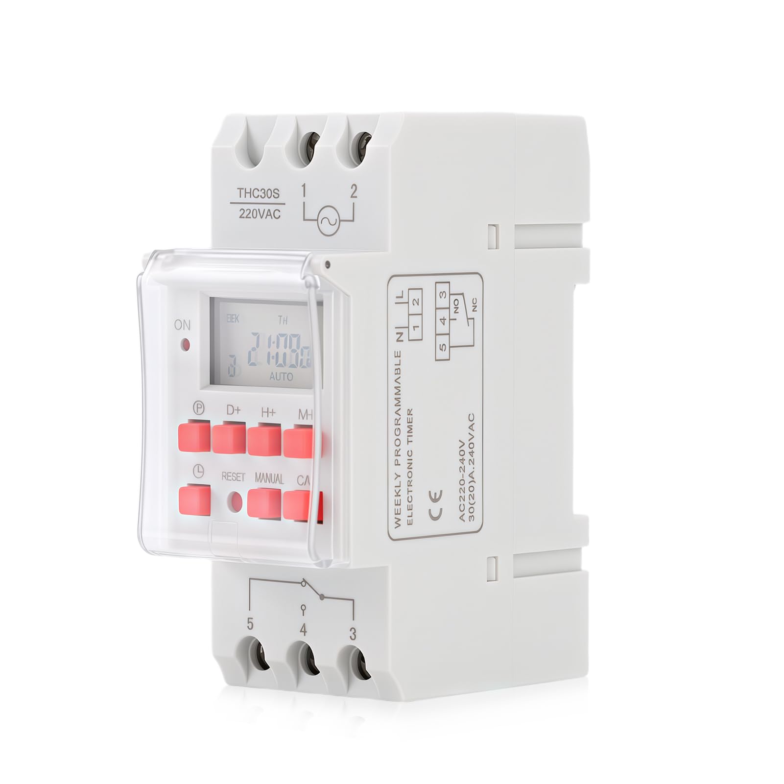 Digital Timer Switch, 7 Day Programmable Timer Switch with 28 ON/OFF Cycles