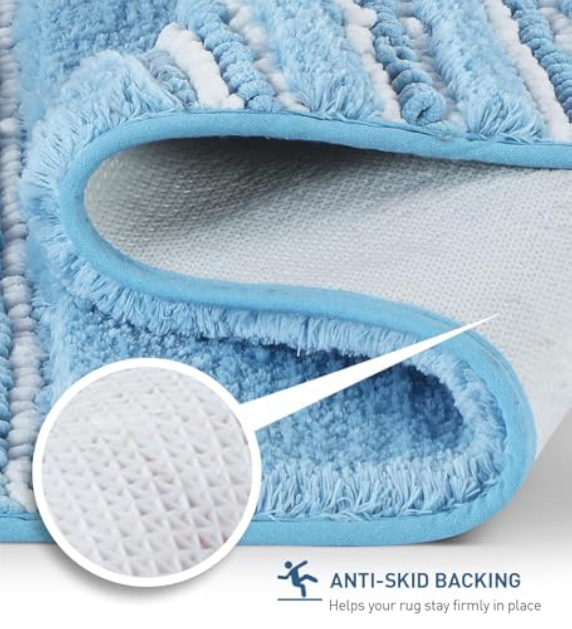 Ultra Soft Solid Bath Mat, Anti-Skid Quick-Dry Comfort