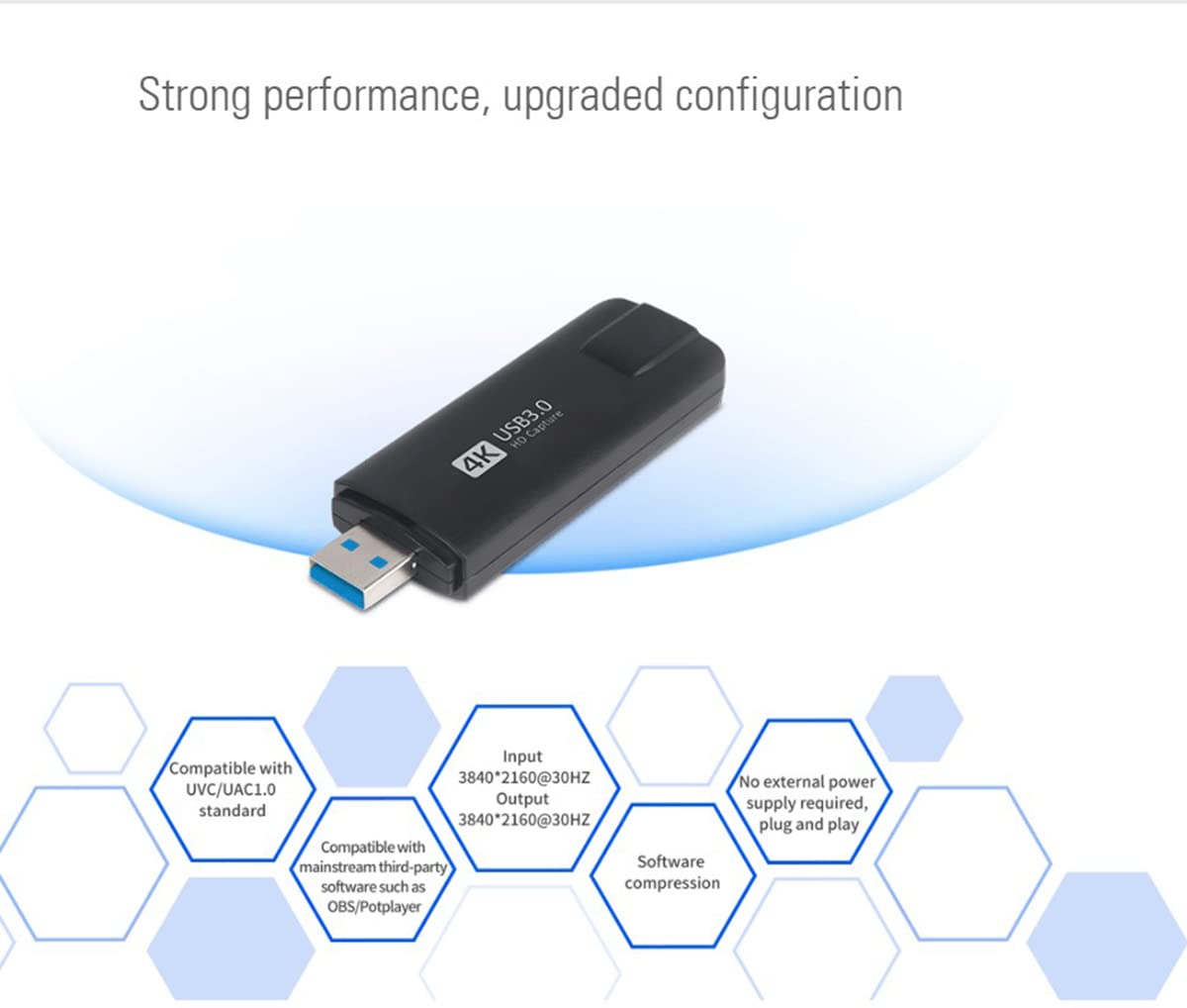 MyGica Schede di acquisizione video - Scheda di acquisizione HDMI a USB 3.0 - HD 4K 30fps - Registrazione diretta sul computer per giochi, streaming, lezioni, videoconferenze o trasmissioni dal vivo