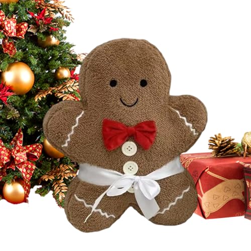 Peluche bonhomme pain d'épice, cadeau de Noël pour garçon et fille