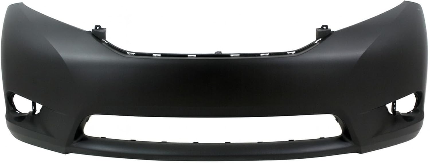FitParts Compatible with Front Bumper Cover Fascia 2011-2017 Toyota Sienna Base LE L XLE Mini Van 11-17. New Primed Without Sensor Holes, With Fog Light Holes. TO1000369 5211908904