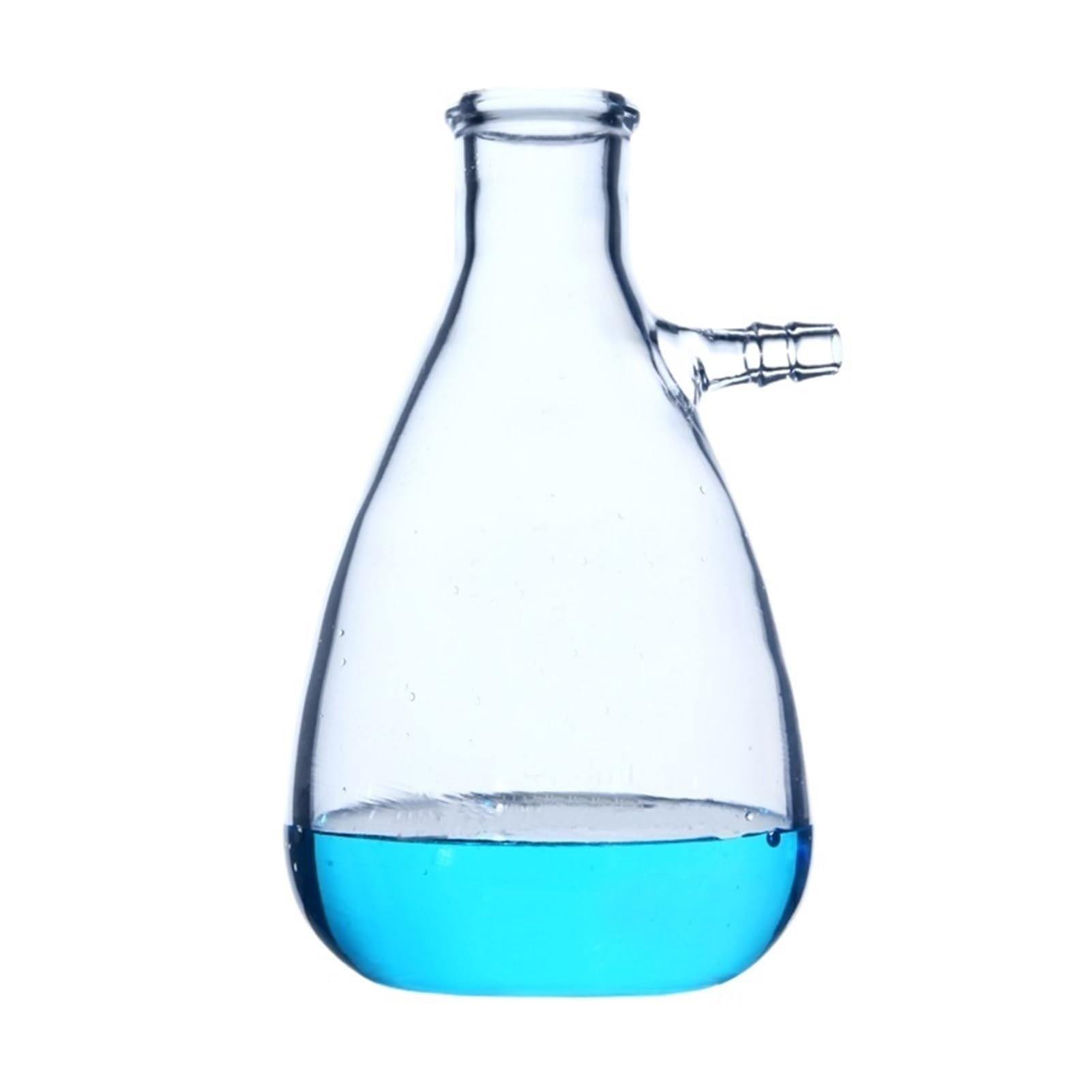 Matraz Erlenmeyer Graduado de Borosilicato, Matraz de filtración de Vidrio de 125 ml a 2000 ml con Tubo Superior Matraz de succión de Laboratorio Cristalería de Laboratorio(1000mL)