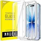JETech Pellicola Protettiva per iPhone 17 6,3 Pollici, Vetro Temperato Film con Strumento di Facile Installazione, 9H Durezza, Compatibile con Custodia, 3 Pezzi
