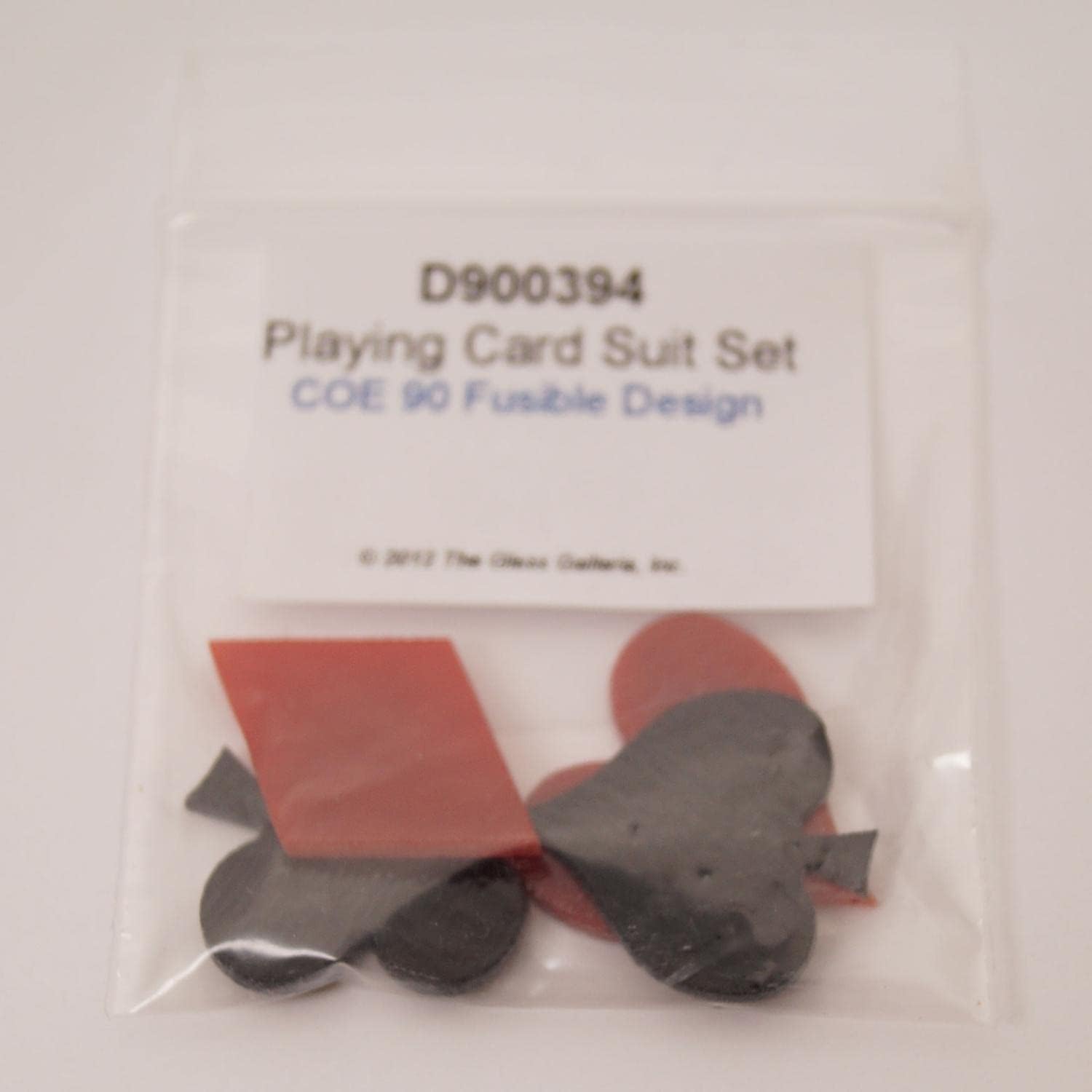 Playing Card Suit Fusible Pre-Cut 4 Piece Set - 90 Coe