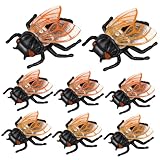 VICASKY Set 20 Pezzi Ornamentali di Cicale Resistenti in Plastica Ecologica, Decorazioni per Bonsai e Vasi, Giocattoli Finti di Cicala per Casa, Giardino e Collezionisti Ragazzo Ragazza