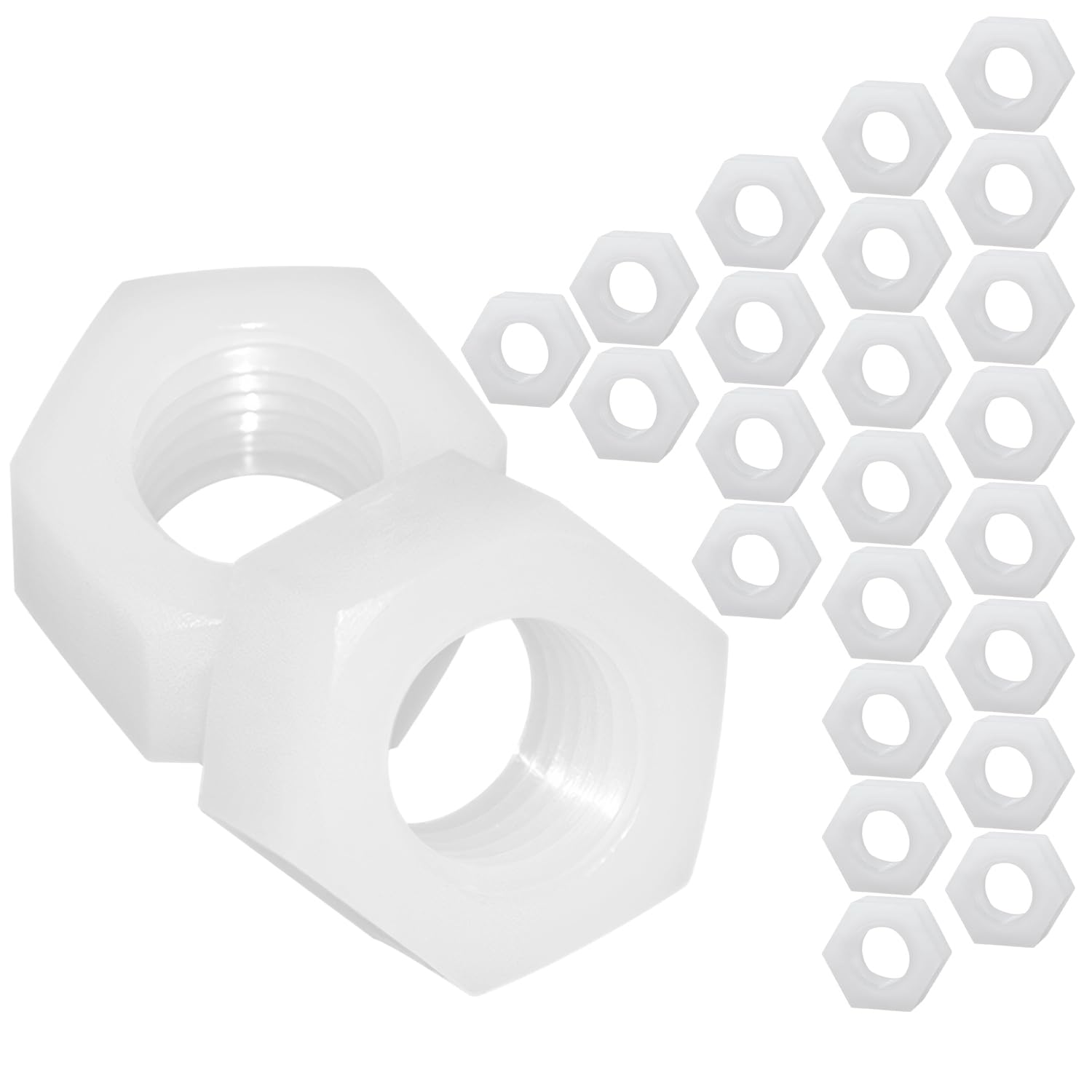 Kit Assortimento Da 50 Pezzi Di Viti E Dadi Esagonali In Nylon M3. La Scorta Ideale Per Hobbisti E Riparazioni!