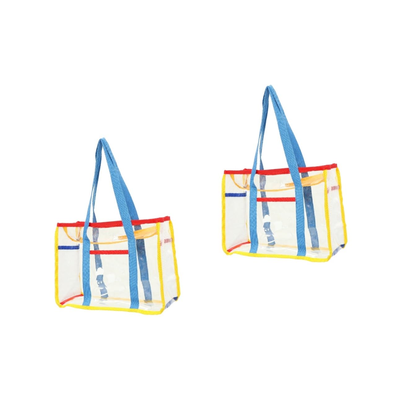 Ciieeo Bolso De 2 Piezas Bolso De Playa De Viaje Bolsos De Verano Bolso De Malla Bolso De Viaje Bolsa De Deportes Al Aire Bolsa De Piscina Bolso De Playa Decorativo De Pvc