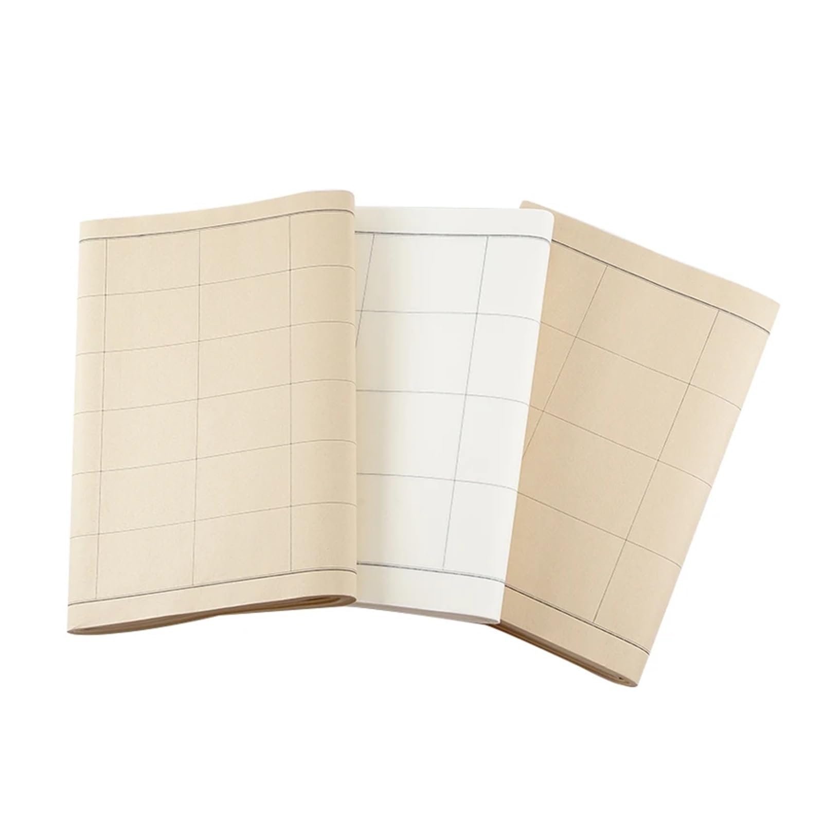 MIUYTRN 34 * 138cm papier ryżowy pieczęć skrypt oficjalny skrypt tworzenie kaligrafii specjalny półdojrzały papier Xuan początkujący pędzel praktyka Papier cuicui(biały,12x12cmx20 grids)