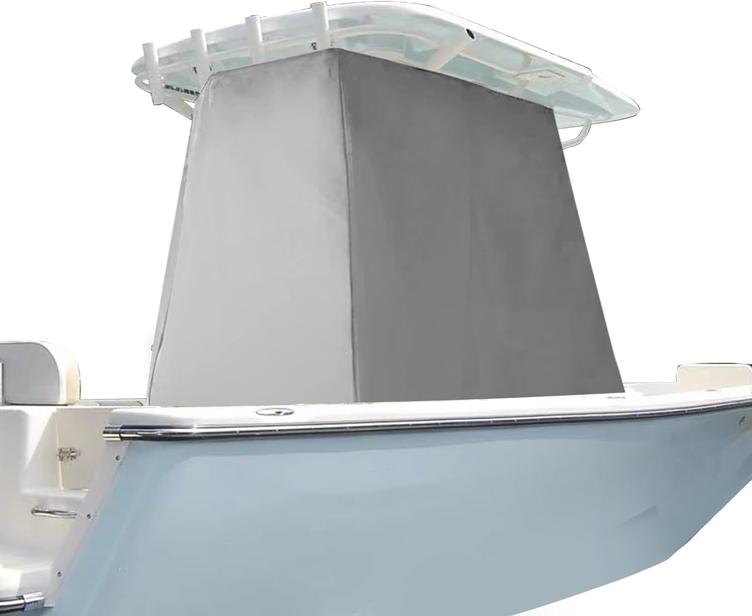 Universal T-Top Center Console Cover for Boat, Protecting Boat Center Console and Helm Seat, Trailerable(84" L 51" W 71" H)