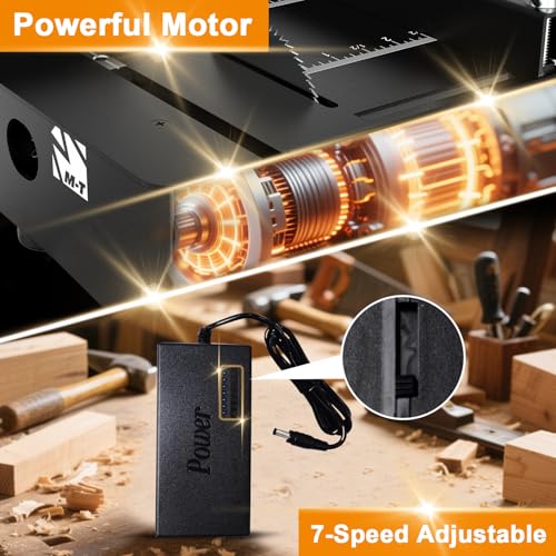 Mini Table Saw, Mini Table Saws for Crafts, Multi Functional Table Saw, Portable Desktop Electric Saw for Cutting,Grinding,Engraving Drilling.Speed & Angle Adjustable,for Wood/PCB/Acrylic/Plastic - Thumbnail 6
