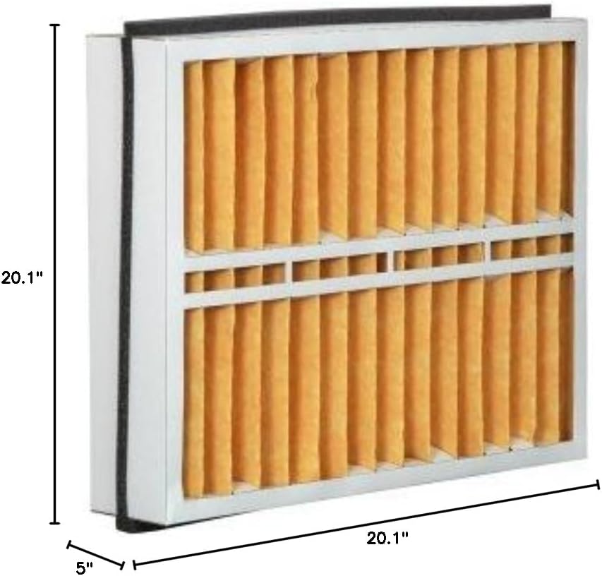 Aerostar 21x26x5 MERV 11 Pleated Air Filter, 2 Pack, AC Furnace Filter, HVAC Filter for Home (Actual Size: 20.1x25.7x5)