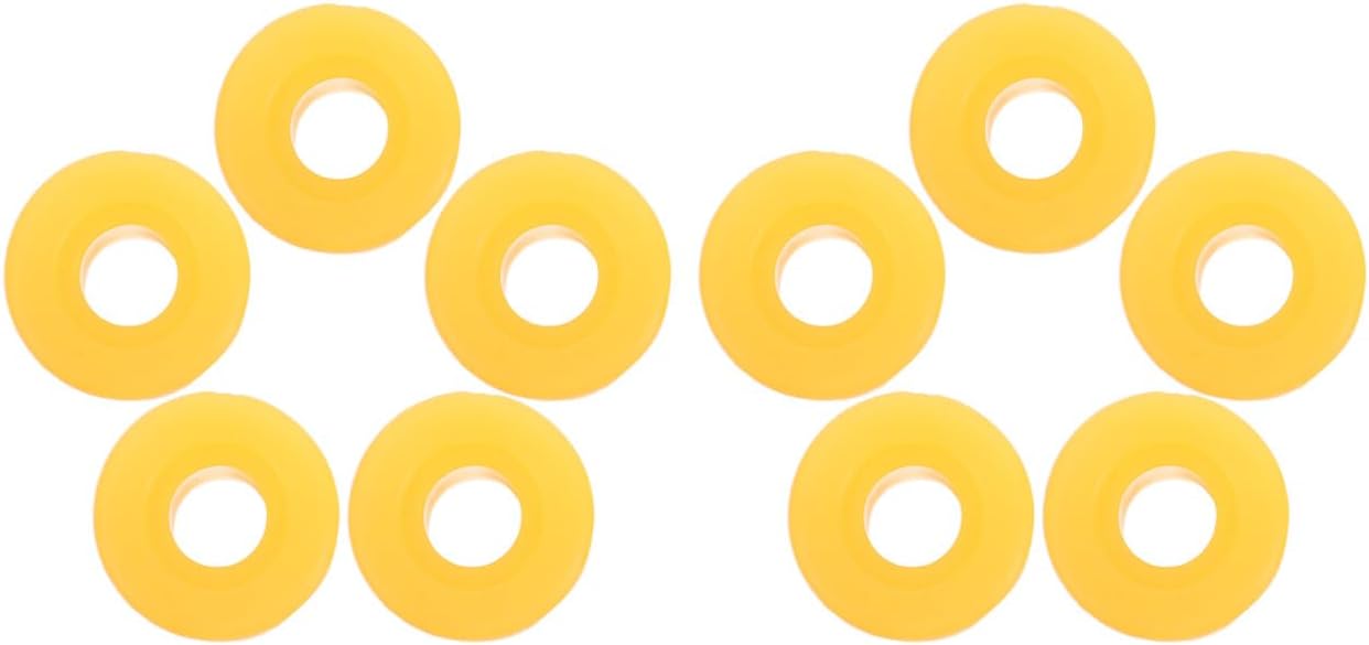 PRETYZOOM 10pcs Shock Absorber Bushing Replacement Rubber Gaskets 1.1x0.79' for Car and Truck Suspension Repair Anti-vibration Lower Shock Absorber Pads