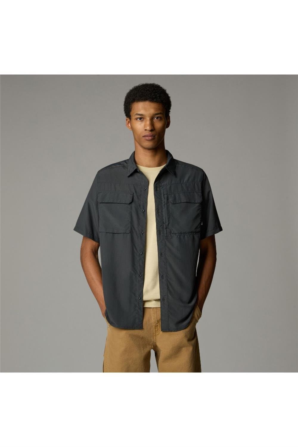 The North Face Men's S/S Sequoia T-Shirt Asphalt Grey/Npf XXL