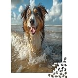 Chien de Berger Australien Puzzle Adulte - Puzzle 1000 P Adultes Et EnfLes Fourmis Dès 14 Ans - Puzzles De Qualité Supérieure 1000pcs (75x50cm)