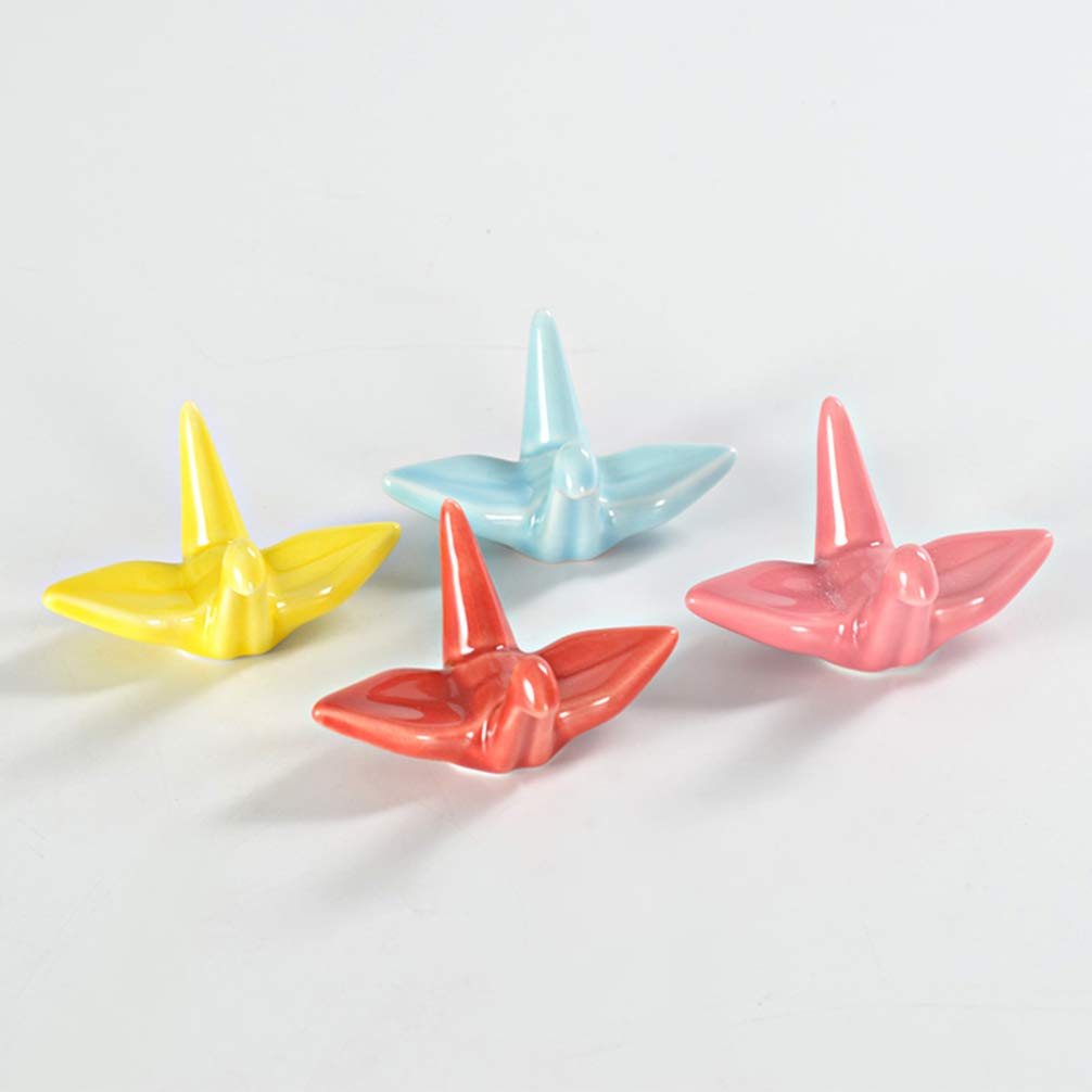 SHOWERORO 6 Poggiabacchette In Ceramica Colorati – Decorazione Tavola, Supporto Per Bacchette E Cucchiaio