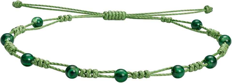 cotigo Pulsera de Cuarzo Blanco Mujer Ajustable – Hilo Encerado Hecho a Mano, Pulsera Energética de Piedra Natural, Regalo con Significado para Ella