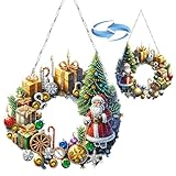 ️【Hochwertige Diamond Art Painting Weihnachten Anhänger】- Die unterseite der Weihnachten diamond art painting Anhänger besteht aus Acryl, die Anhänger oberfläche selbst ist klebrig und verfügt über eine schützende kunststofffolie, damit das bild klebrig bleibt. Wasserdicht, feuchtigkeitsbeständig, gleichmäßige textur, klares muster.