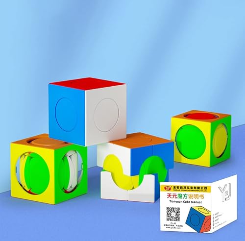 Yj 3X3X3 Tianyuan Magic Cube Iii Stickerless, Six Colors Frosted Round Rotation Surface Speed Cube, Best Gift For Kids #TOP3