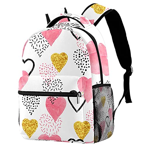 Sac à dos ordinateur portable grande capacité au motif géométrique grunge