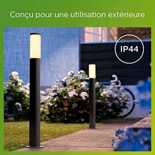 Lampadaire d'extérieur PHILIPS UTRECHT - Anthracite - 20W - Résistant aux intempéries