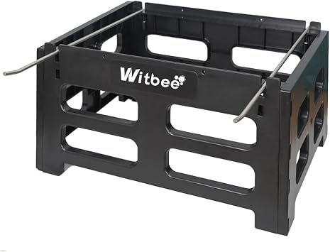 witbee Bee Hive Stand for 10 Frame Langstroth Hives Heavy Duty Plastic Beekeeping Support Stand with Frame Holder, Outdoor Apiary Stand for Bee Yard, Garden, or Backyard Beekeepers