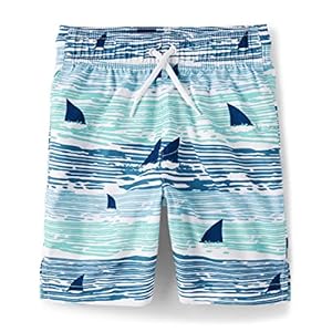 The Children’s Place Boys’ Swim Trunks, Shark Fins, X-Large
