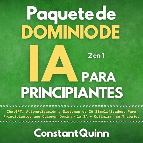 Page de couverture de Paquete de Dominio de IA para Principiantes (2 en 1)