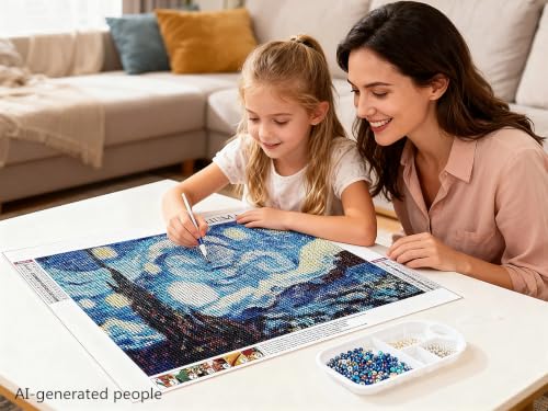 Image of NIHO-JIUMA Diamond Art Kits, 50x63cm /20x25 inches | 5D DIY Full Drill, Adults & Teens, Home Wall Decoration