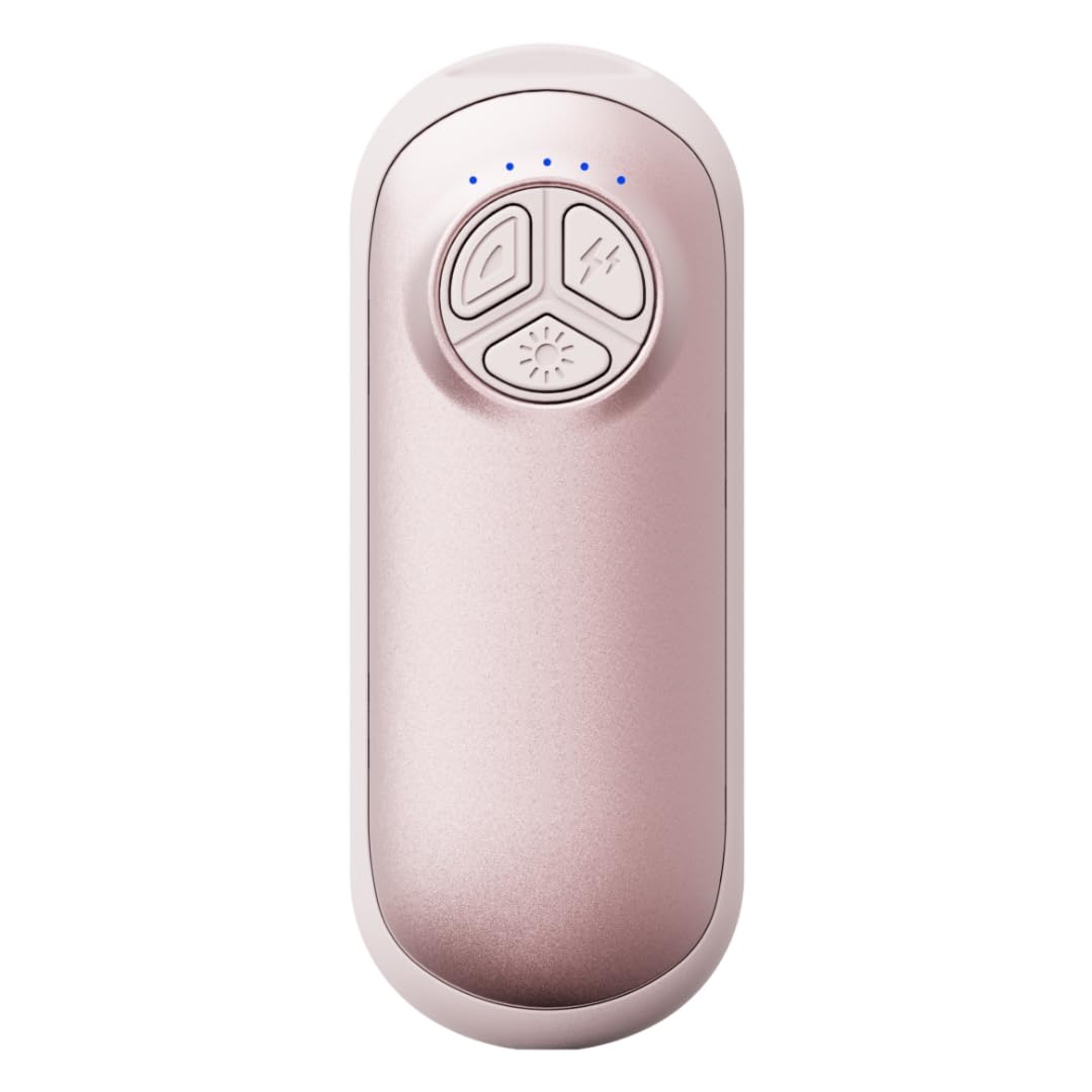 Scaldamani ricaricabili, 2 confezioni da 3000 mAh, scaldamani ricaricabili, 3S, 5 livelli di calore fino a 55 °C, 12 ore, conservazione del calore, ultra leggero e sottile, per caccia, golf, campeggio