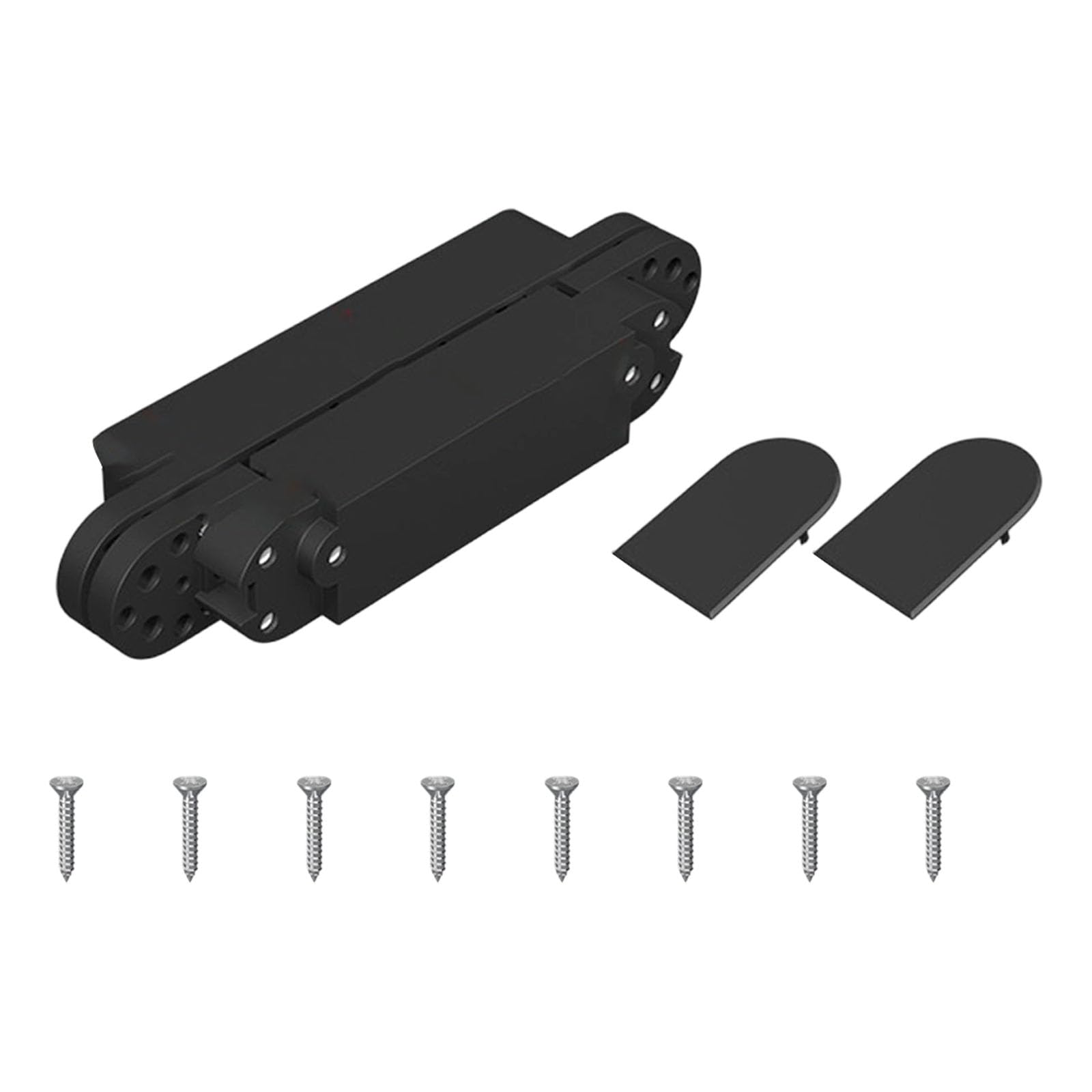 180-Degree Swing Door Hinge, Invisible Adjustable Cupboard Hardware with Quiet Closing Mechanism Opening Angles Folding Door Hinge