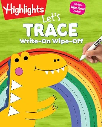 Write-On Wipe-Off Let's Trace: Dry Erase Kids Activity Book for Handwriting Readiness