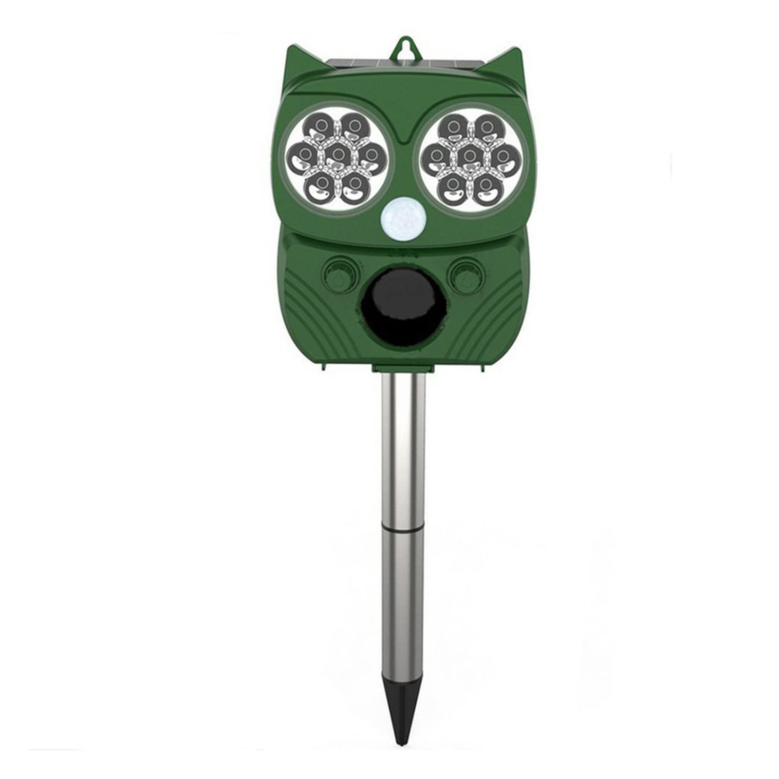 Outdoor Garden Solar Power ultradźwiękowy odstraszacz zwierząt IP66 ptak pies jeleń królik wiewiórka szop myszy chroń gospodarstwo,Green