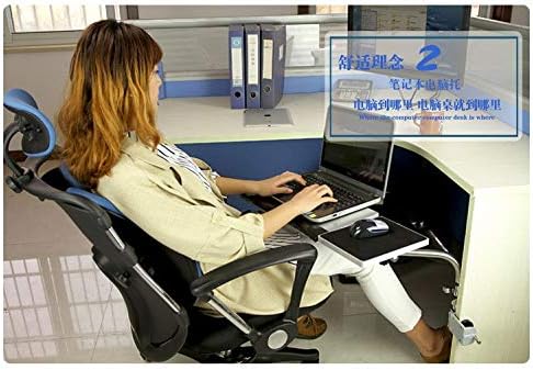 Multifunctoinal Full Motion Desk Edge/Table Side/Chair Leg Clamping Mouse Pad/Keyboard Tray Holder Laptop Desk Notebook Stand