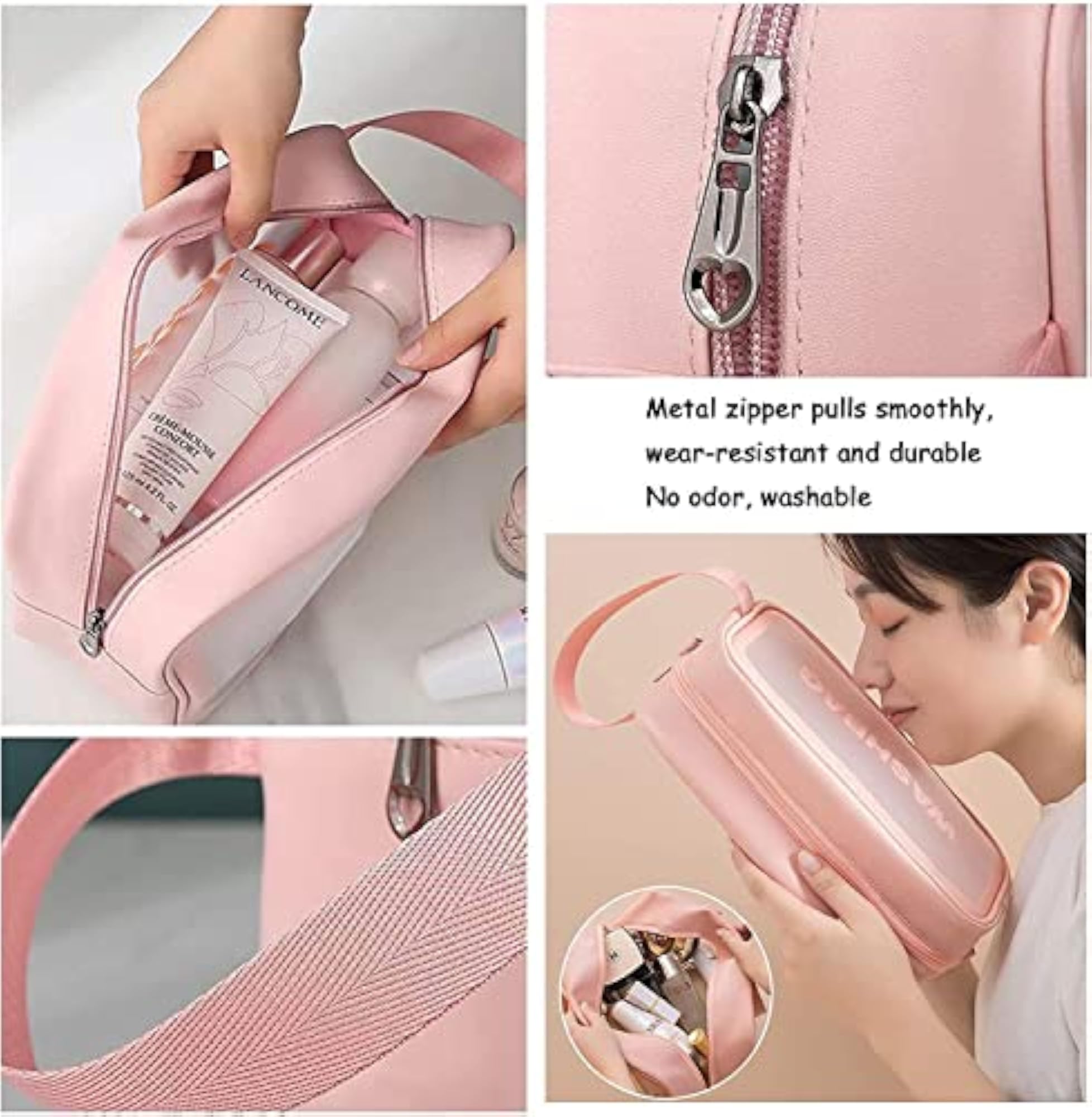Portable Waterproof Makeup Bag Set, Travel Organizer