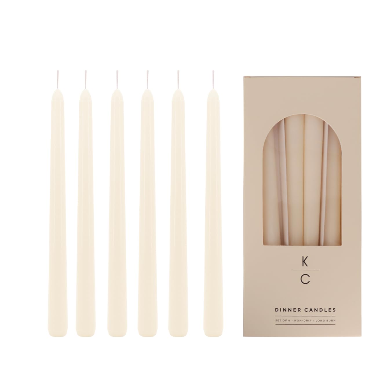 Candele affusolate – Miscela di soia e paraffina, candele da cena con lunga durata di 7 ore di combustione per case eleganti, candela in colori curati, regalo ideale per ospiti, spose ed organizzatori
