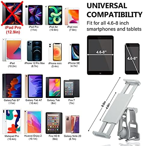 STARTRCE Tablet Holder for DJI Mini 2 SE /Mavic Air 2 / DJI Air 2S / DJI Mini 2 Remote Accessories 4-11 Inch Smartphone Ipad Holder with Lanyard, Cable