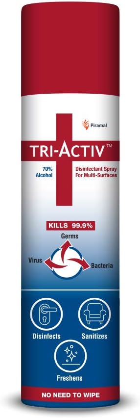 Tri-Activ 70% Alcohol Based Disinfectant Spray for Multi-Surfaces - 100 ml